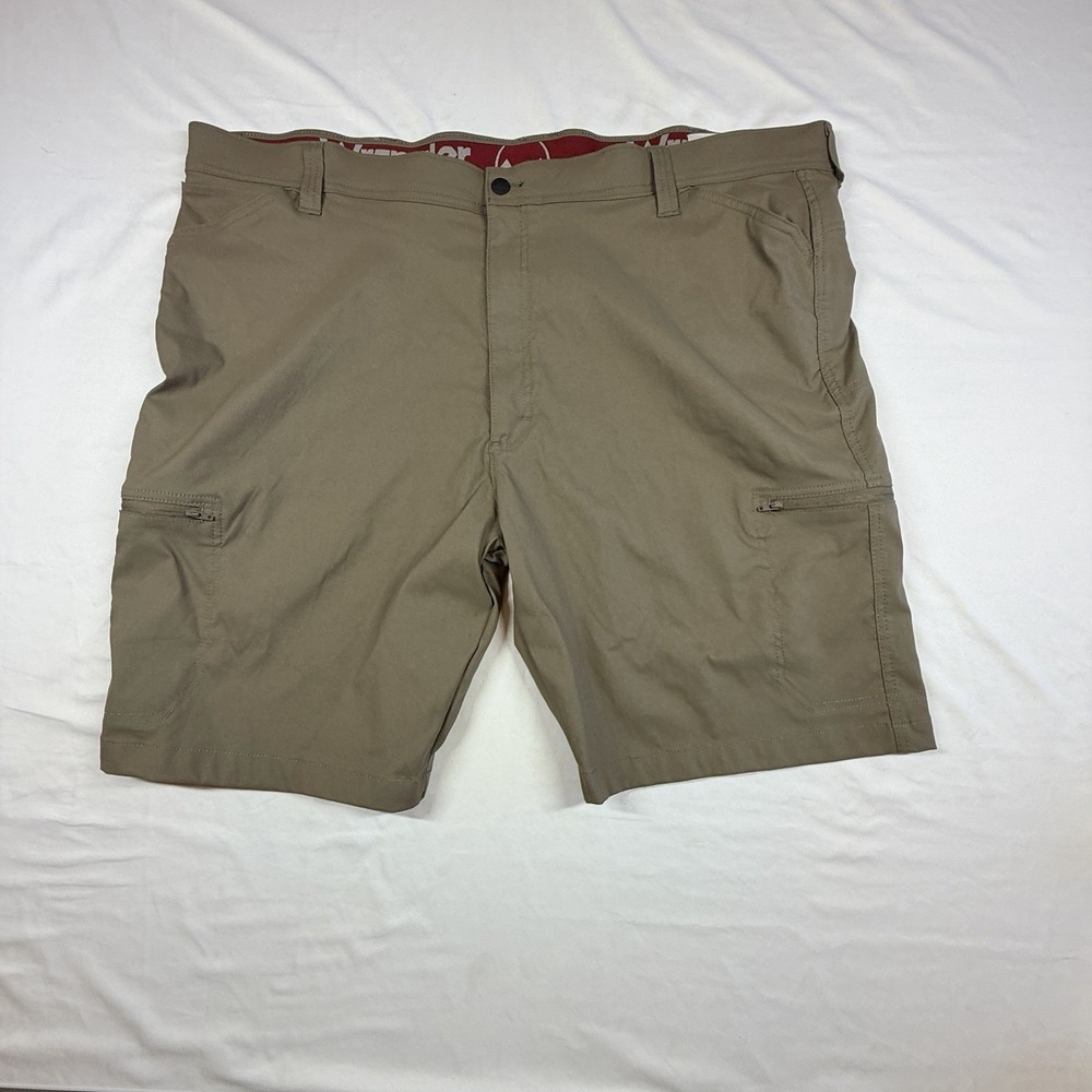 Wrangler Men's Nylon Cargo Shorts 48in Waist W/10" Inseam With Zip Side Pockets